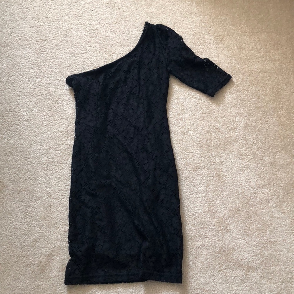 Lace  One Shoulder Dress